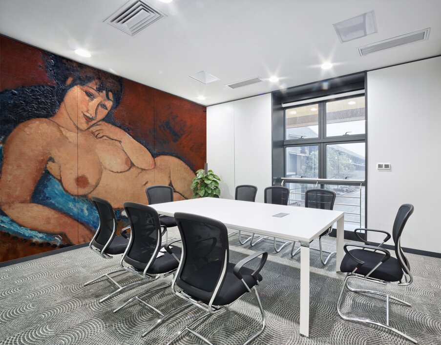 Amedeo Modigliani - Nude on a Blue Cushion - 1917 Wall Printing