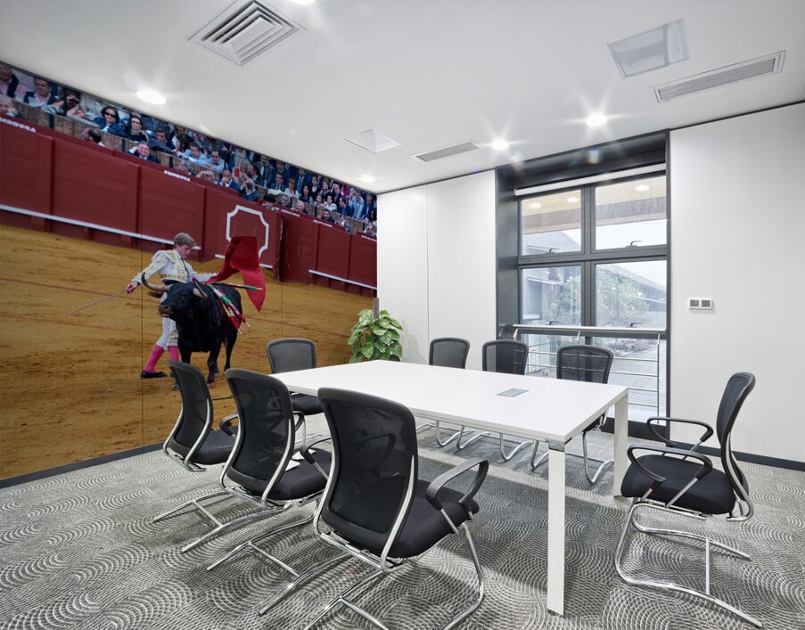 ANDALUSIA SPAIN. Bullfight in Seville Arena Wall Printing