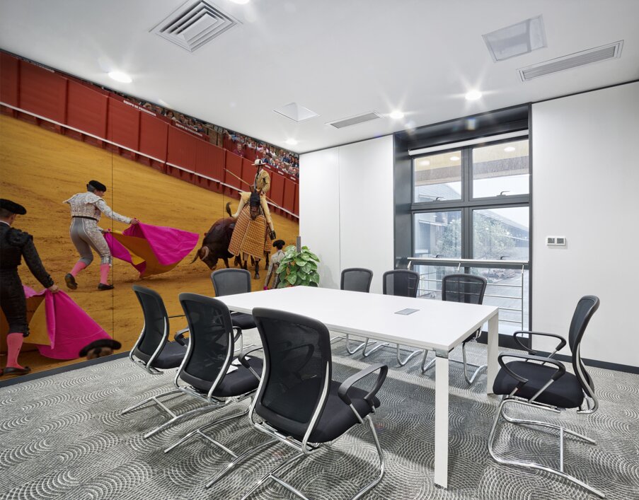 ANDALUSIA SPAIN. Bullfight in Seville Arena Wall Printing