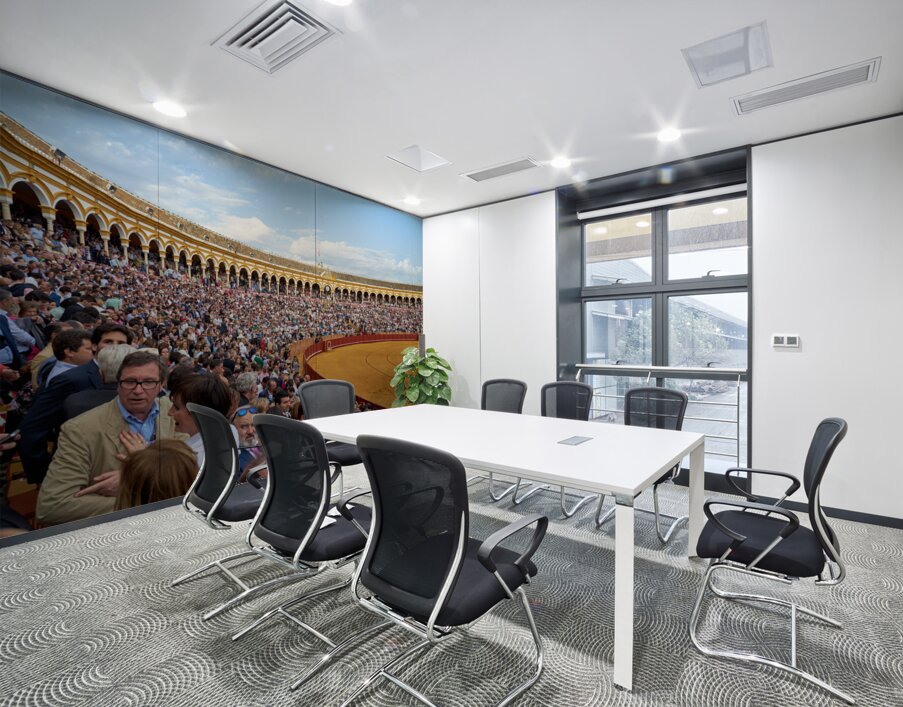 ANDALUSIA SPAIN. Bullfight in Seville Arena Wall Printing