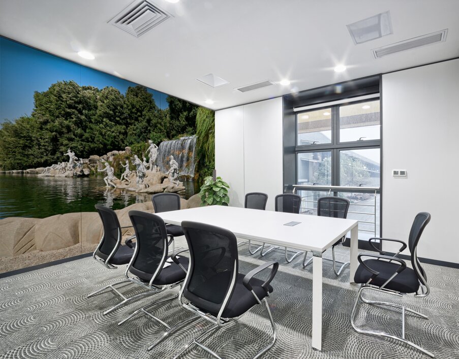 Caserta Campania Italy. The Royal Palace. The fountain of Diana and Actaeon Wall Printing