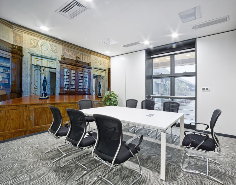 Caserta Campania Italy. The Royal Palace. The Palatine Library Wall Printing