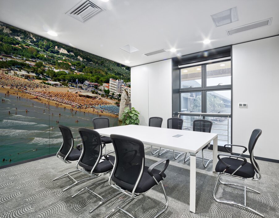 Vieste Gargano. Apulia Puglia Italy. Monolith Pizzomunno and beach Wall Printing