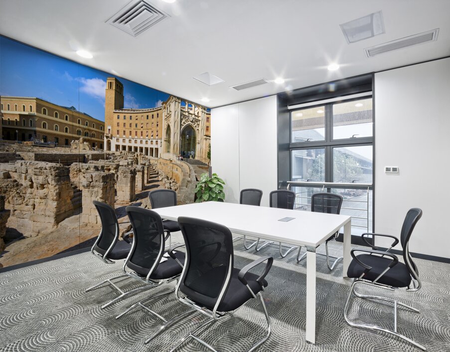 Apulia Puglia Salento Italy. Lecce. The Roman amphitheatre Wall Printing