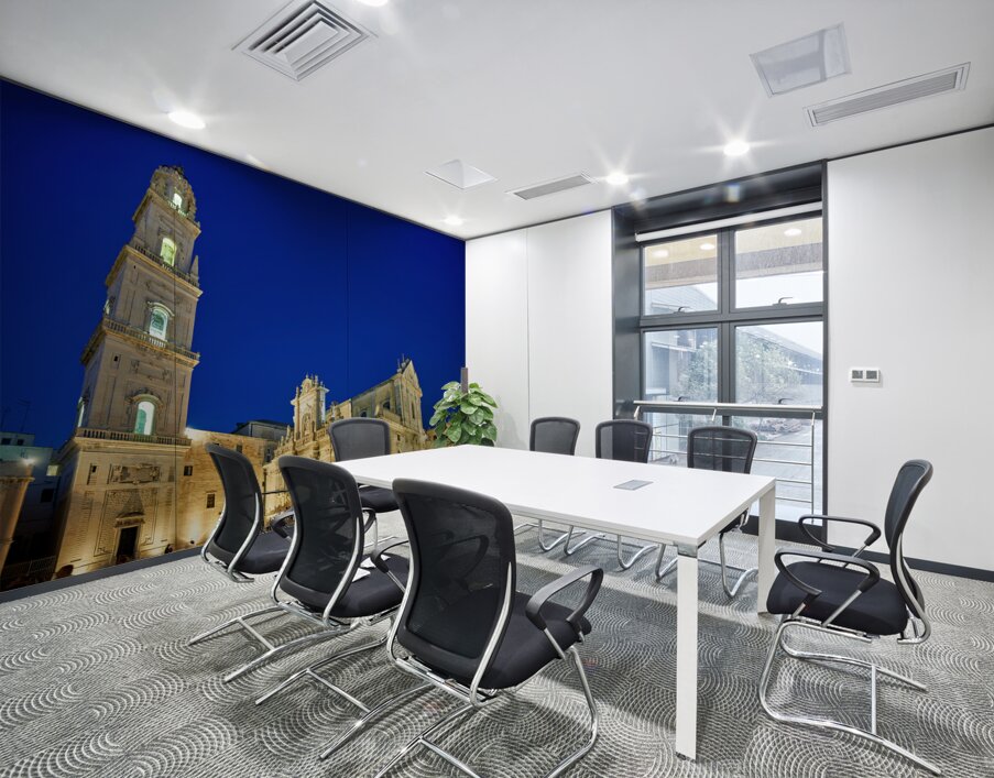 Apulia Puglia Salento Italy. Lecce. Cathedral Maria Santissima Assunta and Saint Orontius Wall Printing