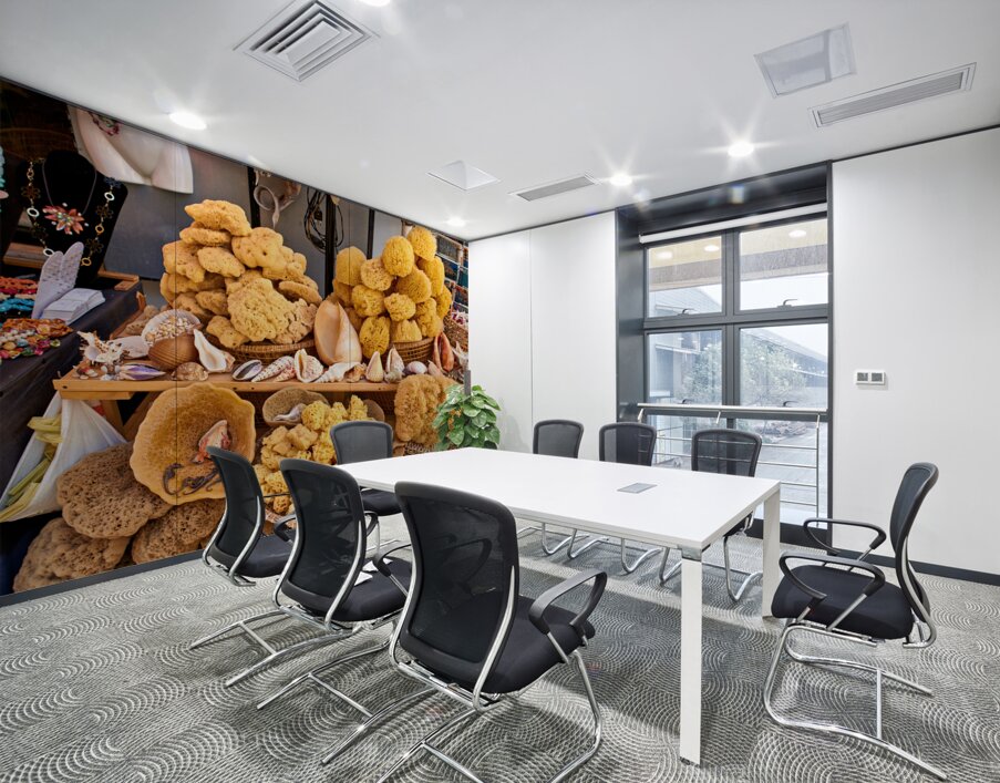 Salento. Apulia Puglia Italy. Gallipoli. Natural sea sponges Wall Printing