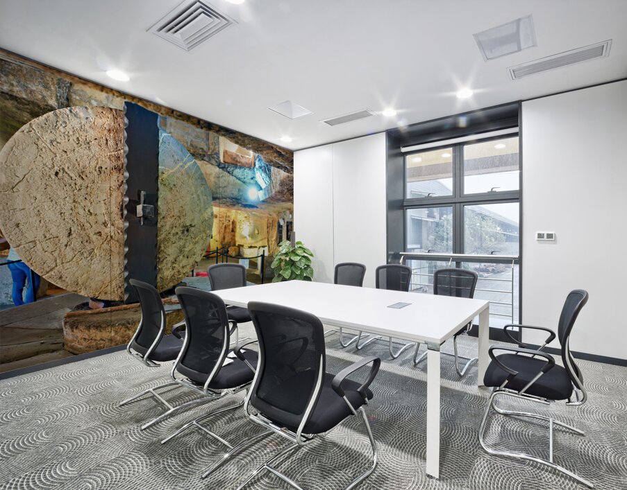 Salento. Apulia Puglia Italy. Gallipoli. Old olives crusher. Frantoio Oleario Ipogeo di Palazzo Granafei Wall Printing