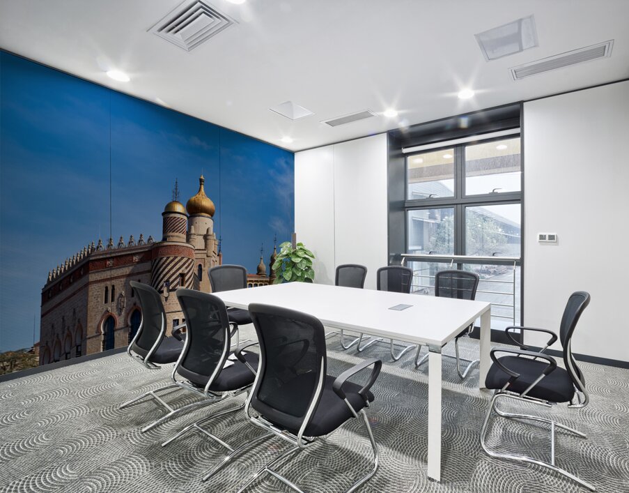 Bologna Italy. Rocchetta Mattei is a fortress located in the northern Apennines Wall Printing