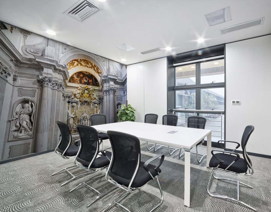 Spoleto Umbria Italy. The Cathedral Wall Printing