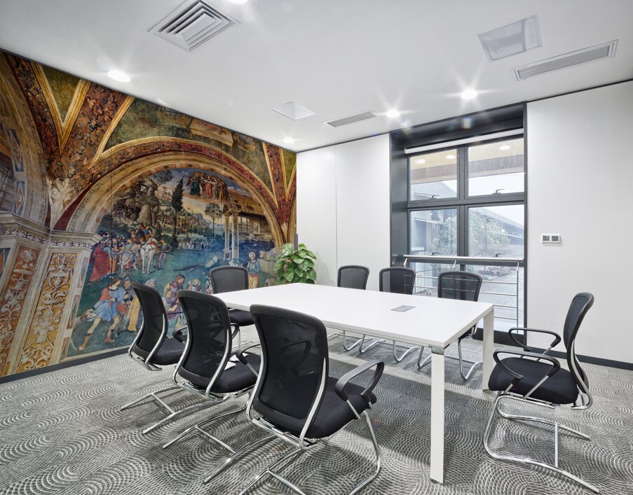 Spello Umbria Italy. Baglioni Chapel frescoed by Pinturicchio in Santa Maria Maggiore Church Wall Printing