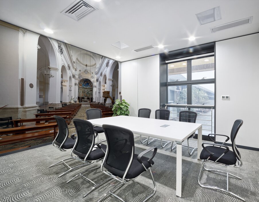 Spoleto Umbria Italy. The Cathedral Wall Printing