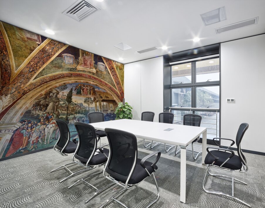 Spello Umbria Italy. Baglioni Chapel frescoed by Pinturicchio in Santa Maria Maggiore Church Wall Printing