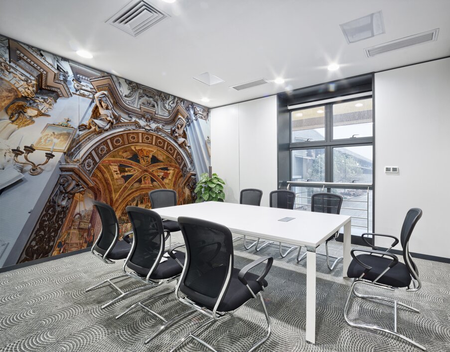 Spello Umbria Italy. Baglioni Chapel frescoed by Pinturicchio in Santa Maria Maggiore Church Wall Printing