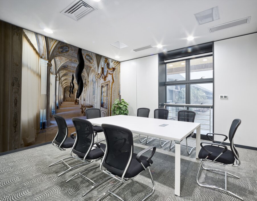 Spoleto Umbria Italy. Collicola Palace Art Gallery Wall Printing