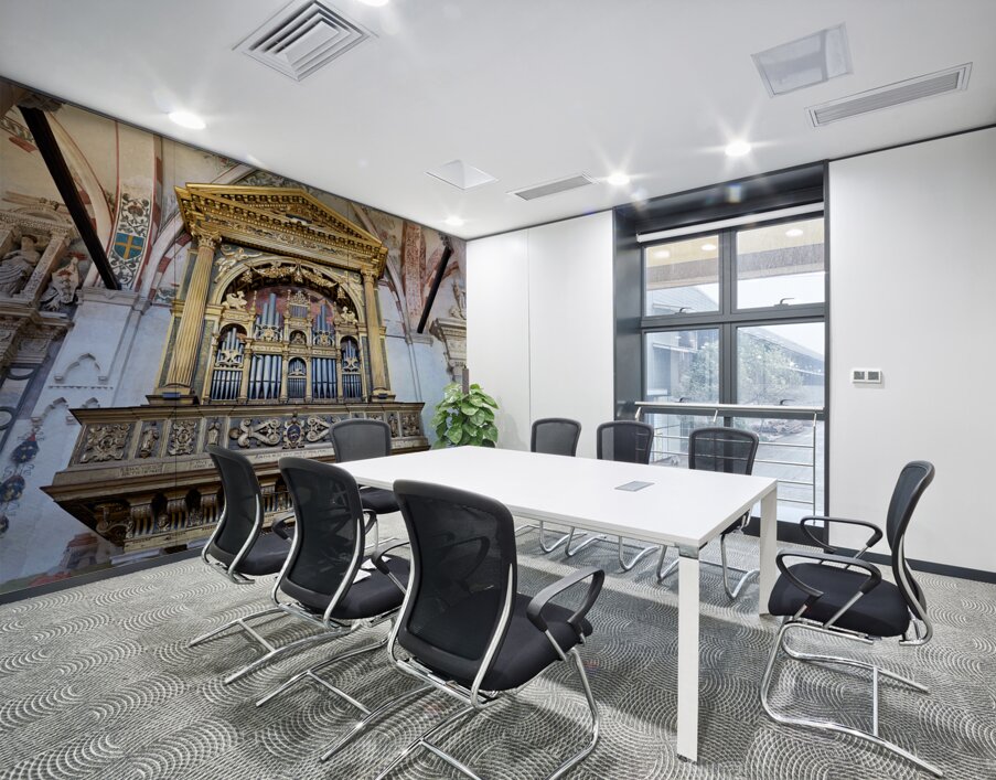 Verona Veneto Italy. The organ of the Basilica of Saint Anastasia Wall Printing