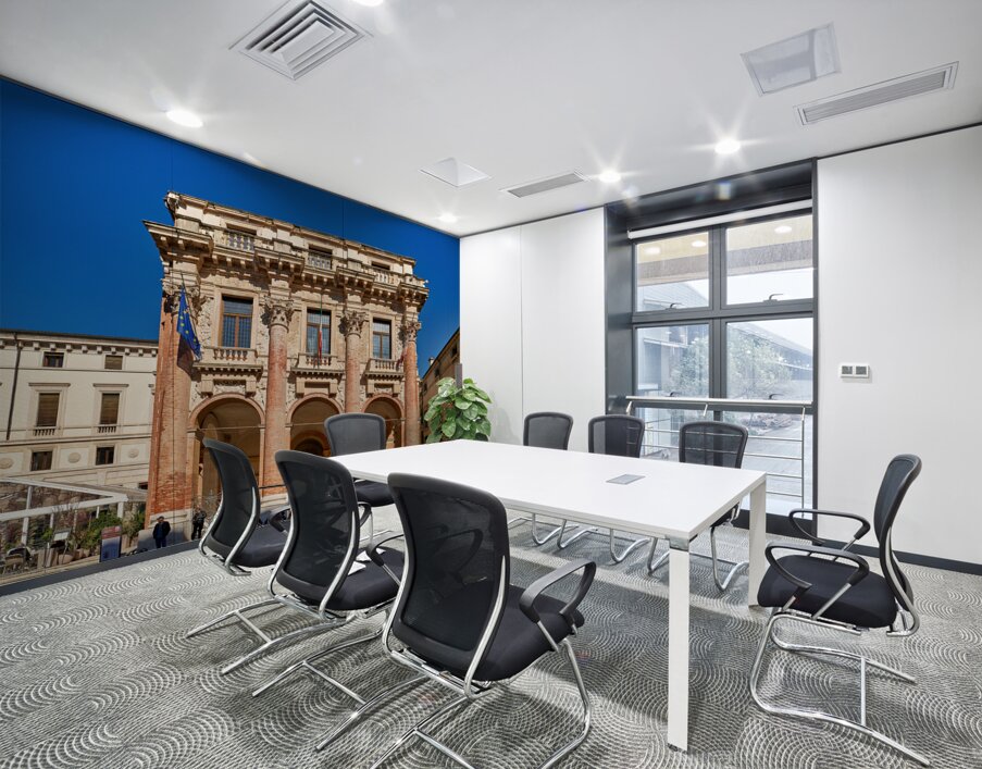 Vicenza Veneto Italy. The palazzo del Capitaniato also known as loggia del Capitanio or loggia Bernarda Wall Printing