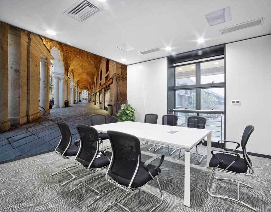 Medieval arcade in Piazza dei Signori. Vicenza Veneto Italy Wall Printing