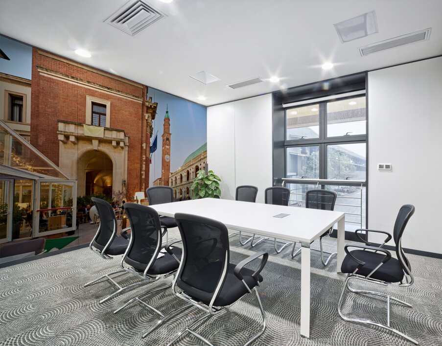 Vicenza Veneto Italy. The Basilica Palladiana is a Renaissance building in the central Piazza dei Signori in Vicenza Wall Printing