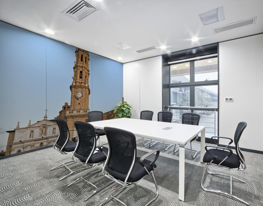 Zaragoza Spain. Cathedral of the Savior of Zaragoza. Catedral del Salvador   La Seo. Museo del Foro de Caesaraugusta Wall Printing