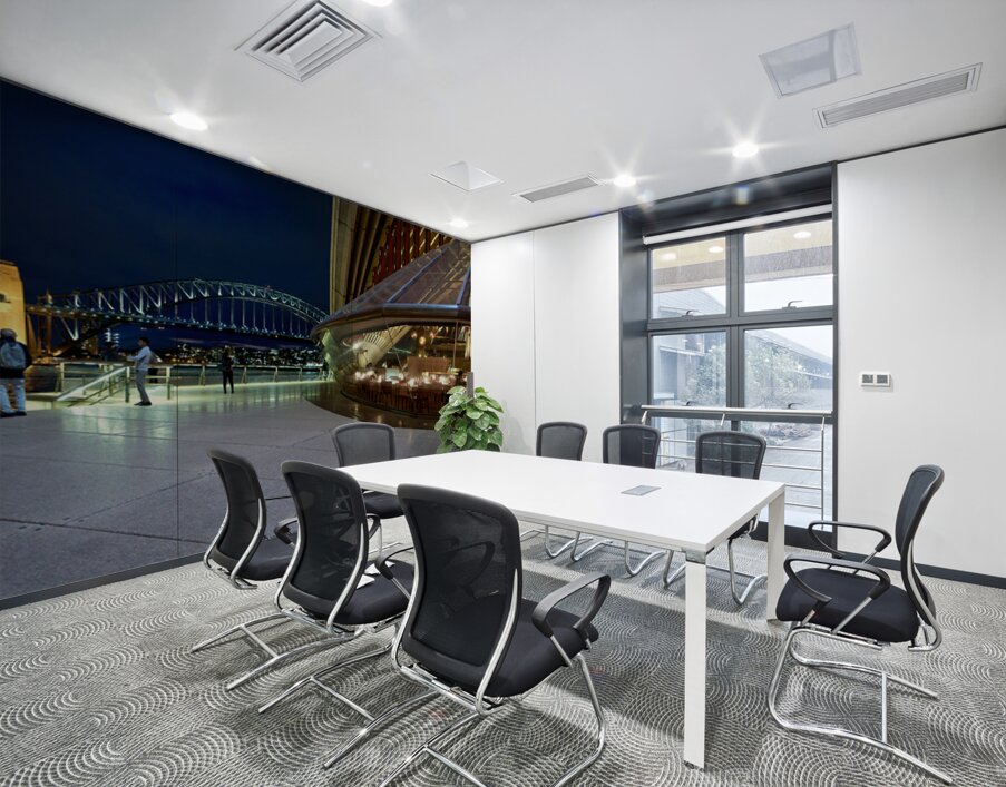 Sydney Opera House and Harbour Bridge at night. Wall Printing