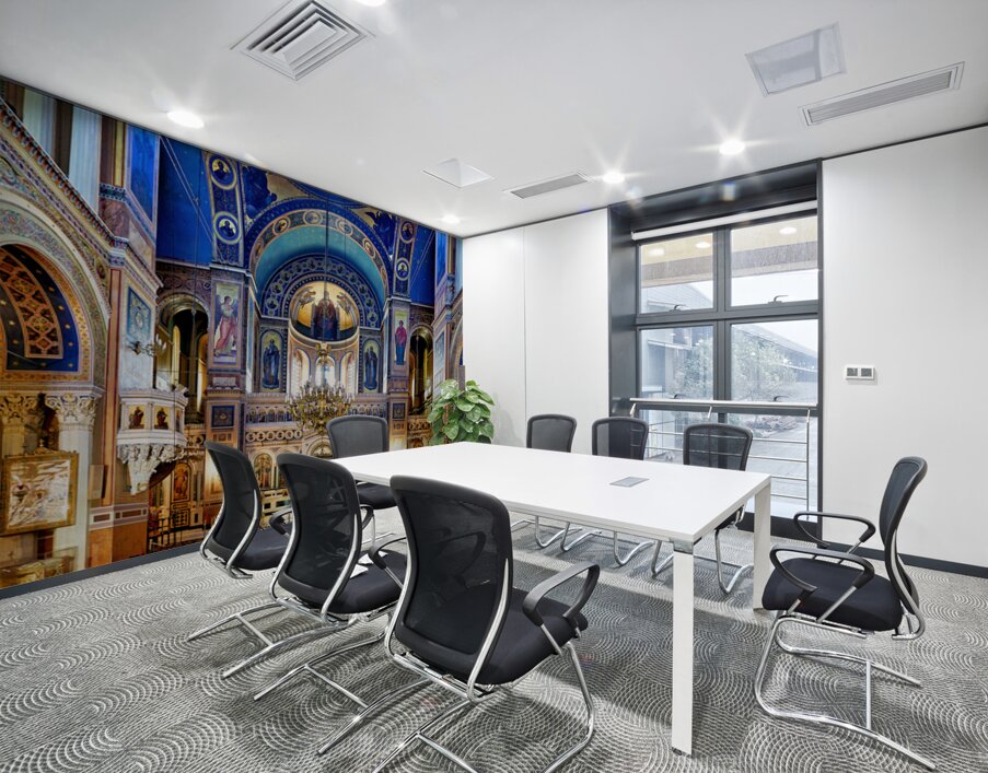 Interior of Athens Mitropolis Cathedral: art and architecture Wall Printing