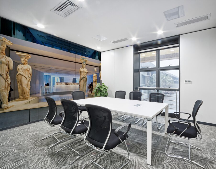 Caryatids on display at the Acropolis Museum in Athens Greece Wall Printing