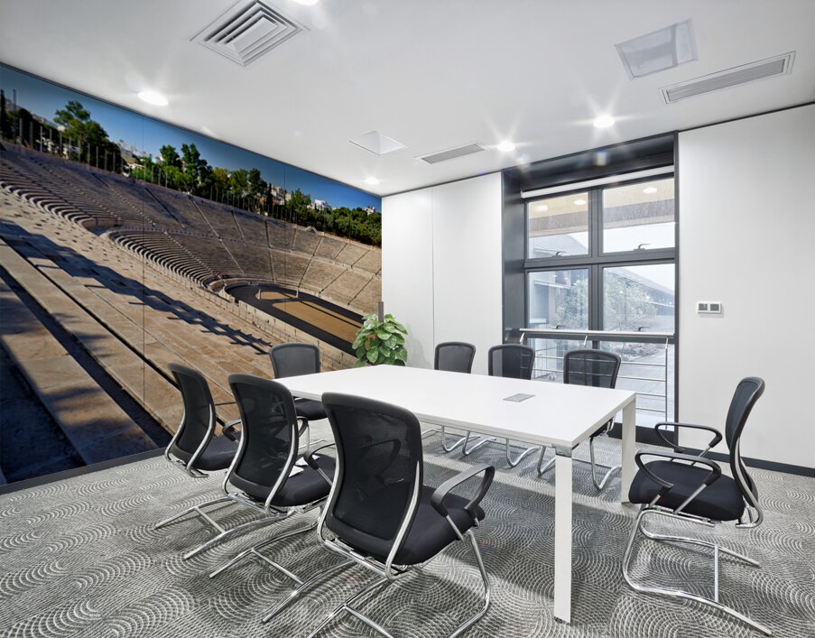 Panathenaic Stadium in Athens during a warm sunny day Wall Printing