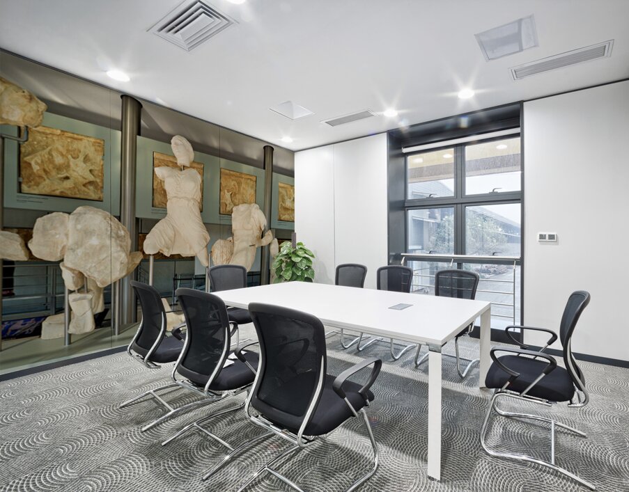 Sculptures at the acropolis museum in athens greece Wall Printing