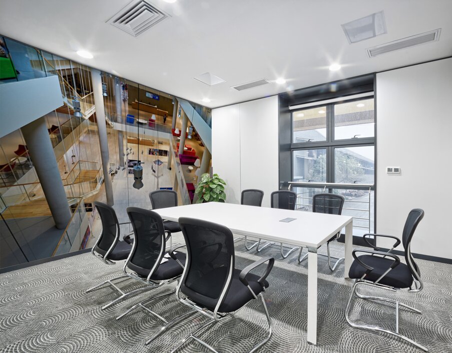 Visitors explore the Stavros Niarchos Foundation in Athens Wall Printing