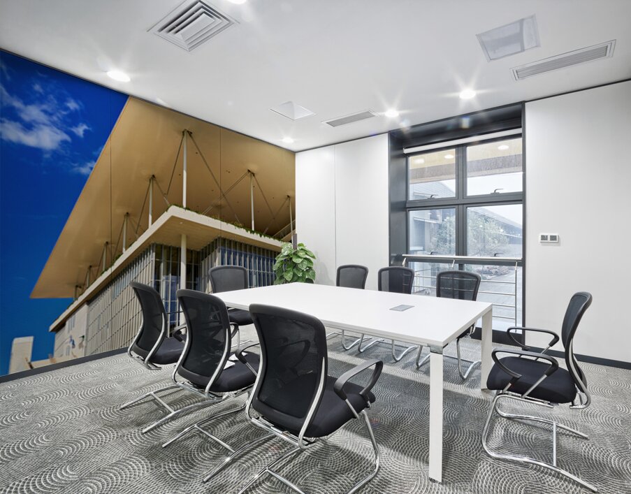 Stavros Niarchos Foundation Center showcases architecture in Ath Wall Printing