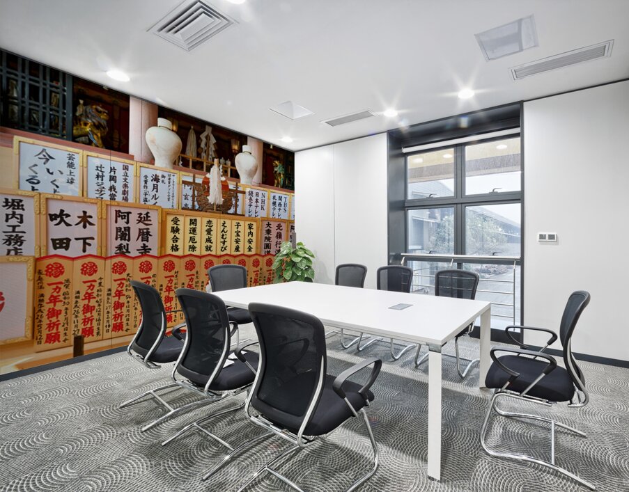 Kiyomizu Dera Temple in Kyoto shows offerings and prayer banners Wall Printing