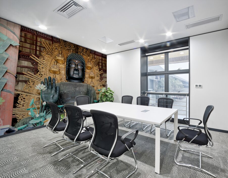 Exploring Todai ji temple with the Great Buddha Hall in Nara Ja Wall Printing