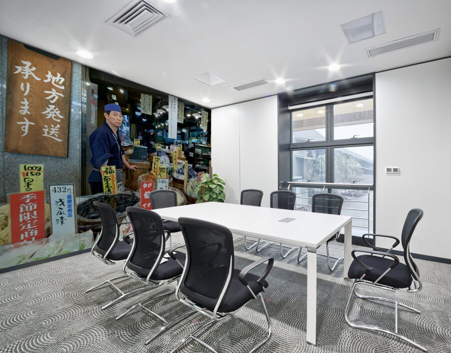 Vendors and products at Kyotos Nishiki Market Wall Printing