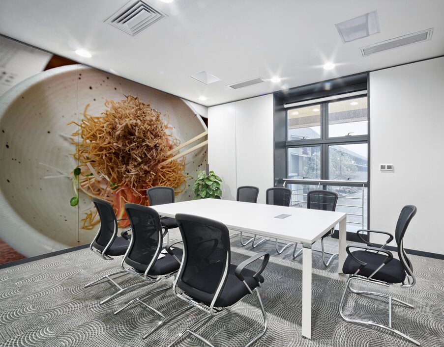 Enjoying traditional Japanese cuisine in Kyoto with fresh ingred Wall Printing