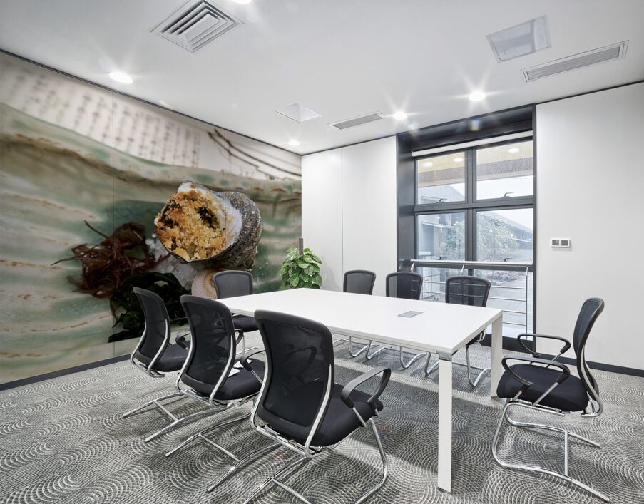 Traditional Japanese cuisine served in a restaurant in Miyajima Wall Printing