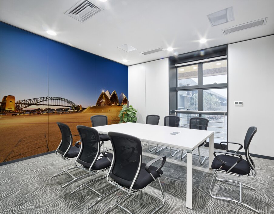 Sydney Opera House and Harbour Bridge at dusk. Wall Printing