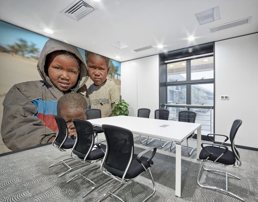 Portrait of children in Damaraland village in Namibia Wall Printing