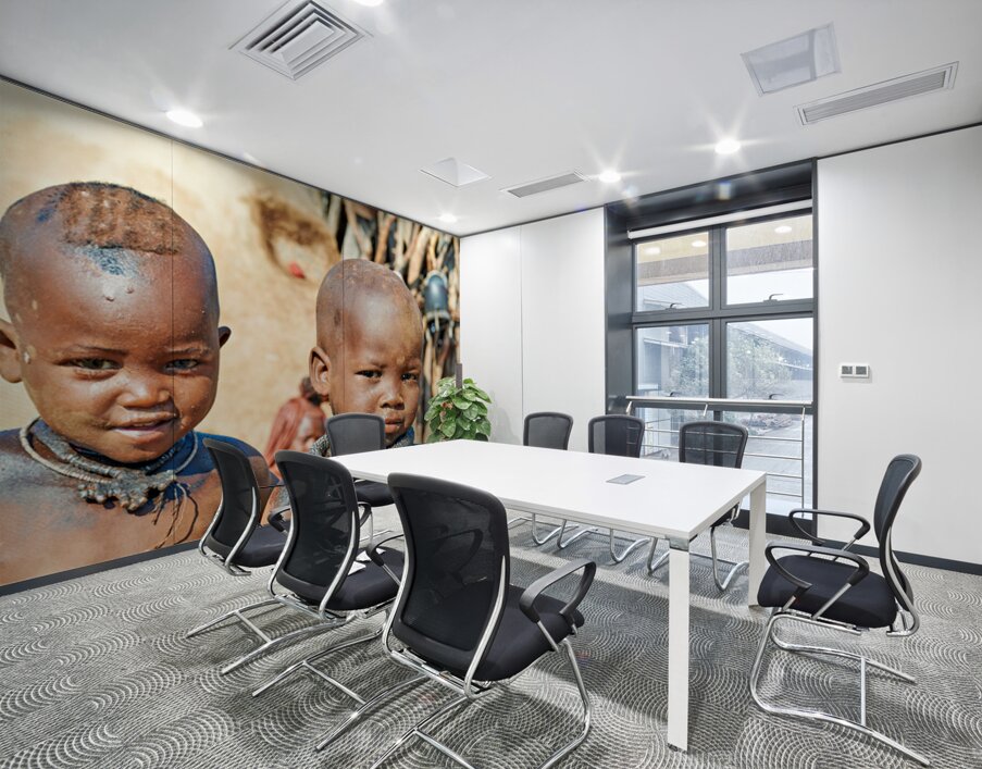 Children in himba village of kunene region namibia Wall Printing