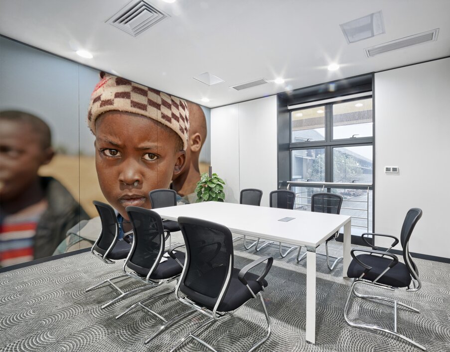 Portrait of a boy in Kavango Region Namibia during the day Wall Printing