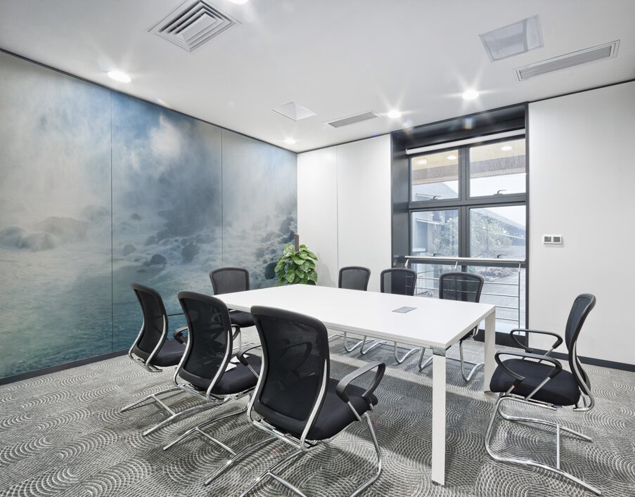 Tourists on a boat near Niagara Falls. Wall Printing