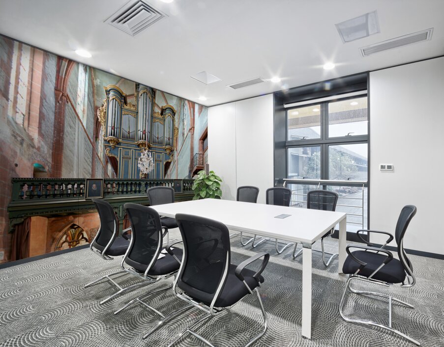 Pipe organ at Saint Pierre le Jeune church in Strasbourg Wall Printing