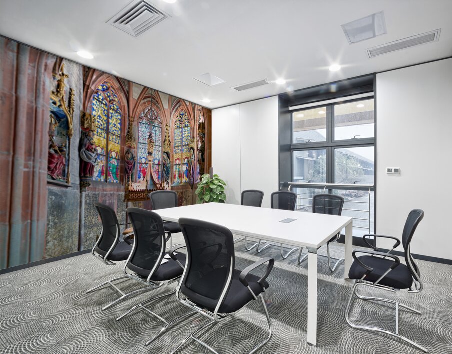 Exploring the interior of Saint Pierre le Jeune church in Strasb Wall Printing