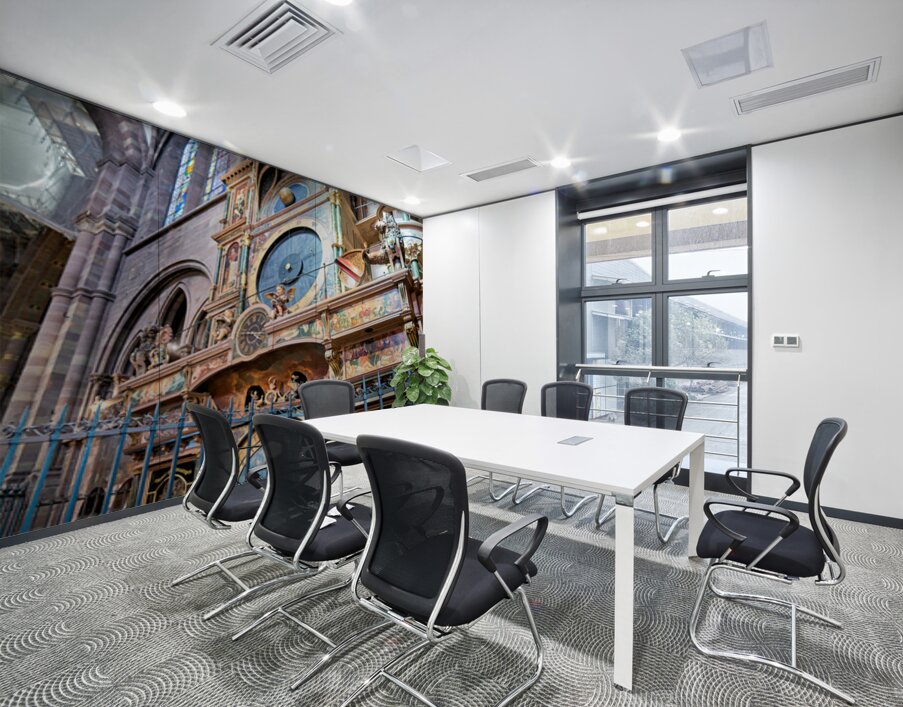 Discovering the astronomical clock in strasbourg cathedral Wall Printing