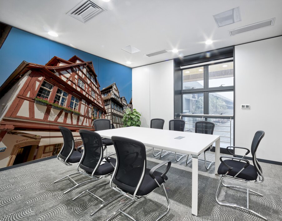 Colorful timber framed houses in Petite France Strasbourg Wall Printing