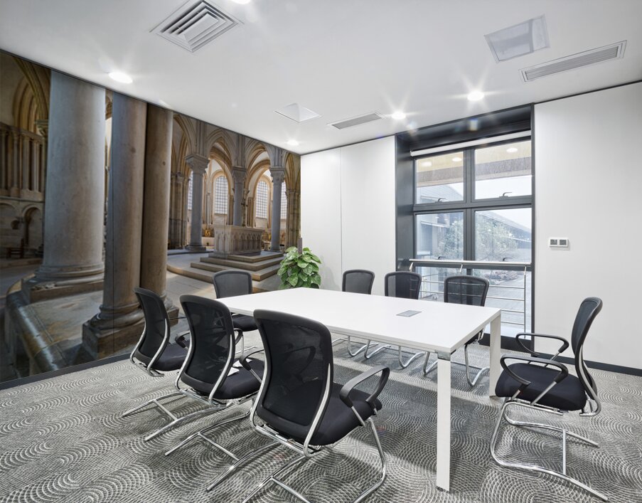 Exploring Vezelay Abbey in Bourgogne France during daylight hour Wall Printing