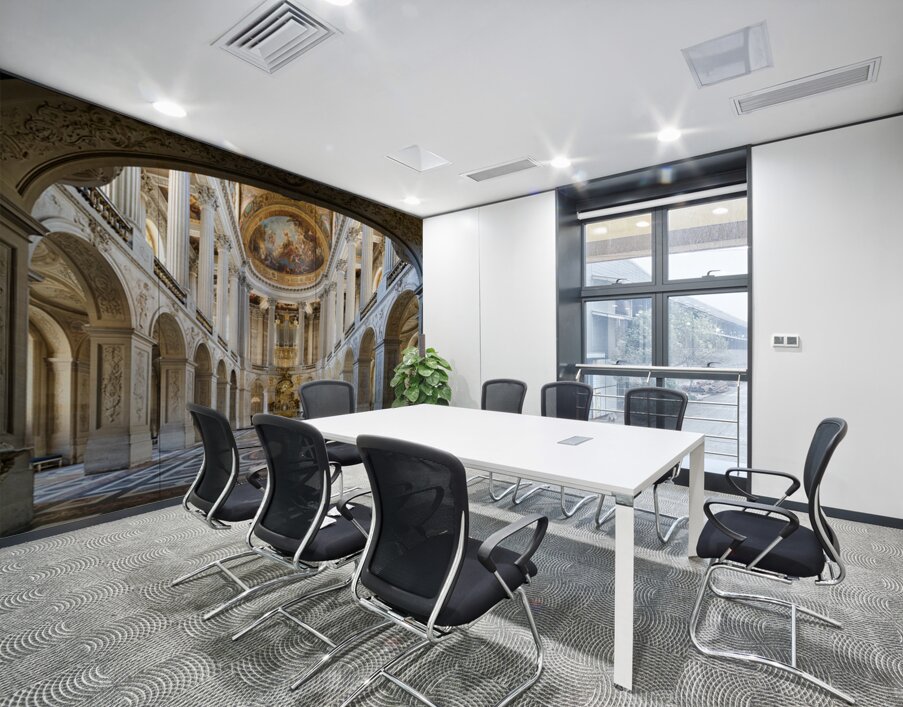 Visit to the royal chapel in versailles palace paris france Wall Printing