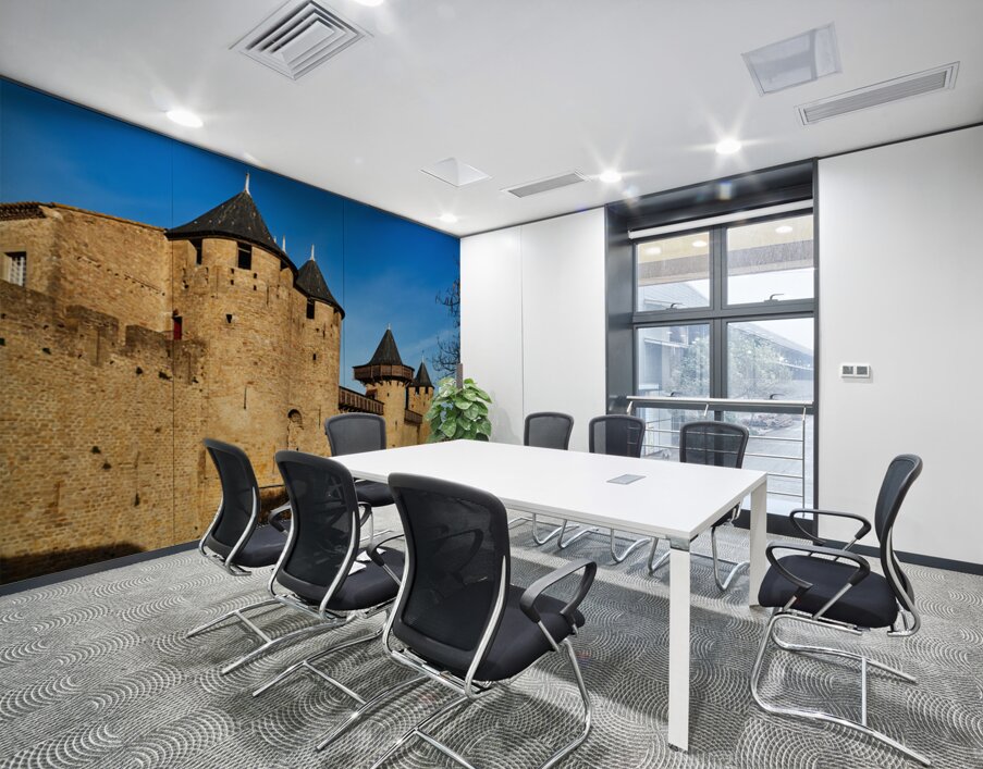 Explore ancient towers and walls of Carcassonne France Wall Printing