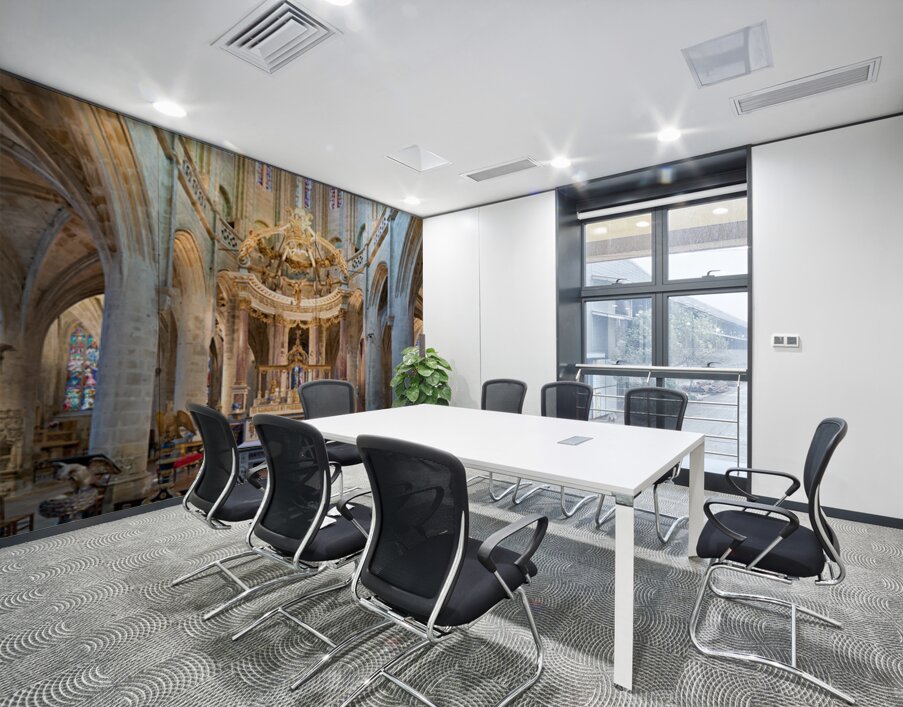 Visit to the basilica of st saviour in dinan france Wall Printing