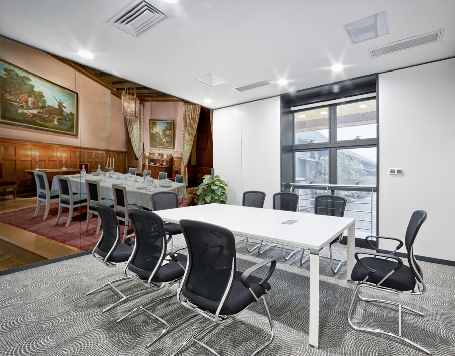 Dining room setup in Chateau dAzay le Rideau in Loire Valley Wall Printing