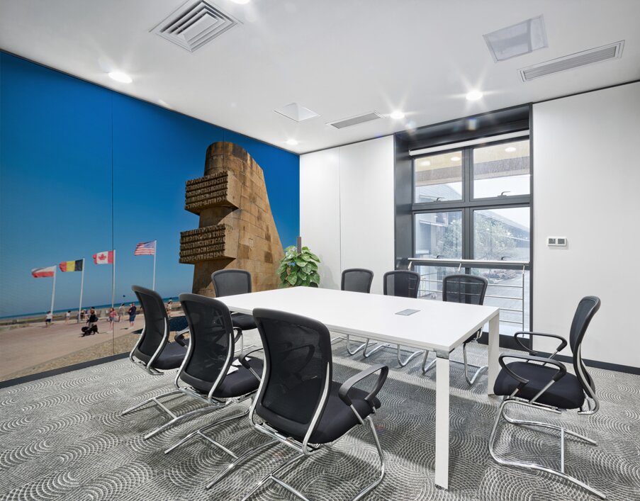 Memorial at Omaha Beach honors those who served in Normandy Wall Printing